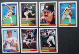 1992 Topps Traded Houston Astros Team Set of 7 Baseball Cards - £2.15 GBP