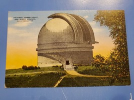 Vtg 1951 Postcard Palomar Observatory, San Diego, California, CA - £3.14 GBP