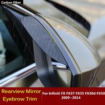   Side View Mirror  Cover Stick Trim Shield Eyebrow Accessories For Infiniti FX  - £41.71 GBP