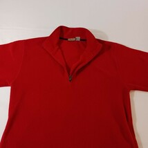 Sun River Khakis Men's 1/4 Zip Long Sleeve Pullover Red Sweatshirt Size Medium image 6