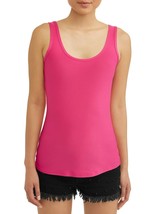 No Boundaries Women&#39;s Juniors Scoop Tank Top Shirt Medium (7-9) Fuchsia Burst - £7.40 GBP