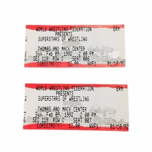 Lot of 2 Vtg 1992 WWF Superstars of Wrestling Tickets Used Ticket Stubs WWE Rare - £93.91 GBP