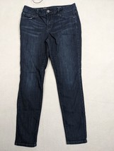 Simply Vera Wang Womens Jeans Mid Rise Skinny Size 6 Cotton Blend Blue - £11.27 GBP