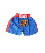 M KIDS Muay Thai Boxing Shorts Pants MMA Kickboxing unisex Tiger blue red - £14.37 GBP