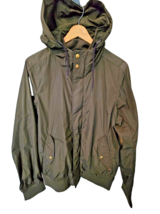 Scotch &amp; Soda Lightweight Jacket (MEDIUM) Olive Green Amsterdam Blauw Couture - $140.67