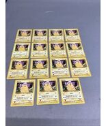 Lot Of 15 Pokémon Pikachu ‘Gnaw’ Lightning Trading Cards - 58/102 - $452.20 MXN