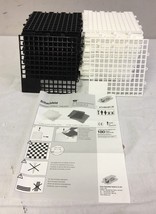 Junior Giant Chess and Checker Game Board Black and White - $45.35