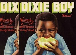 2 Dixie Boy Brand Crate Labels Waverly Crowers Cooperative Florida Citrus - $17.82