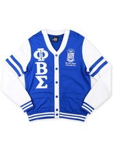 Phi Beta Sigma Fraternity Blue Cardigan Sweater  ( CONCLAVE SALE) - $65.00