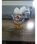 Chick With Easter Bunny Ears Decor~New with some damage as shown in photos - $40.43 CAD
