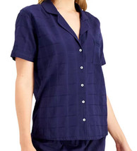 allbrand365 designer Womens Short-Sleeve Top Size Medium Color Blue - £39.32 GBP