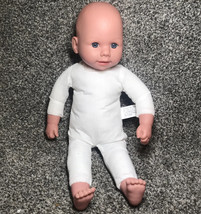 Kingstate The Dollcrafter Baby Doll Cloth Body Vinyl Head Hand Feet Blue Eyes 15 - $12.59