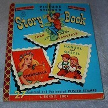 Vintage Bonnie Book Picture Sticker Story Book No. 4373 - £4.82 GBP
