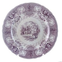 c1850 Texian Campaigne Historical Staffordshire purple Transferware 9.25... - £268.65 GBP