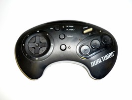 Acclaim Dual Turbo Black Controller For Sega Genesis - $11.13