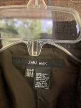 Black Wool Blend Blazer EUR Size 40 USA Size 8 Vintage Zara Basic Should... - $183.71 MXN