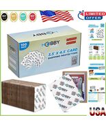 Premium Card Shipping Protectors - 3.5&quot; x 4.5&quot; with Rounded Corners, 100... - $589.73 MXN