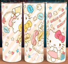 Hello Kitty On the Phone Pink Tumbler Cup Mug 20oz - £16.04 GBP