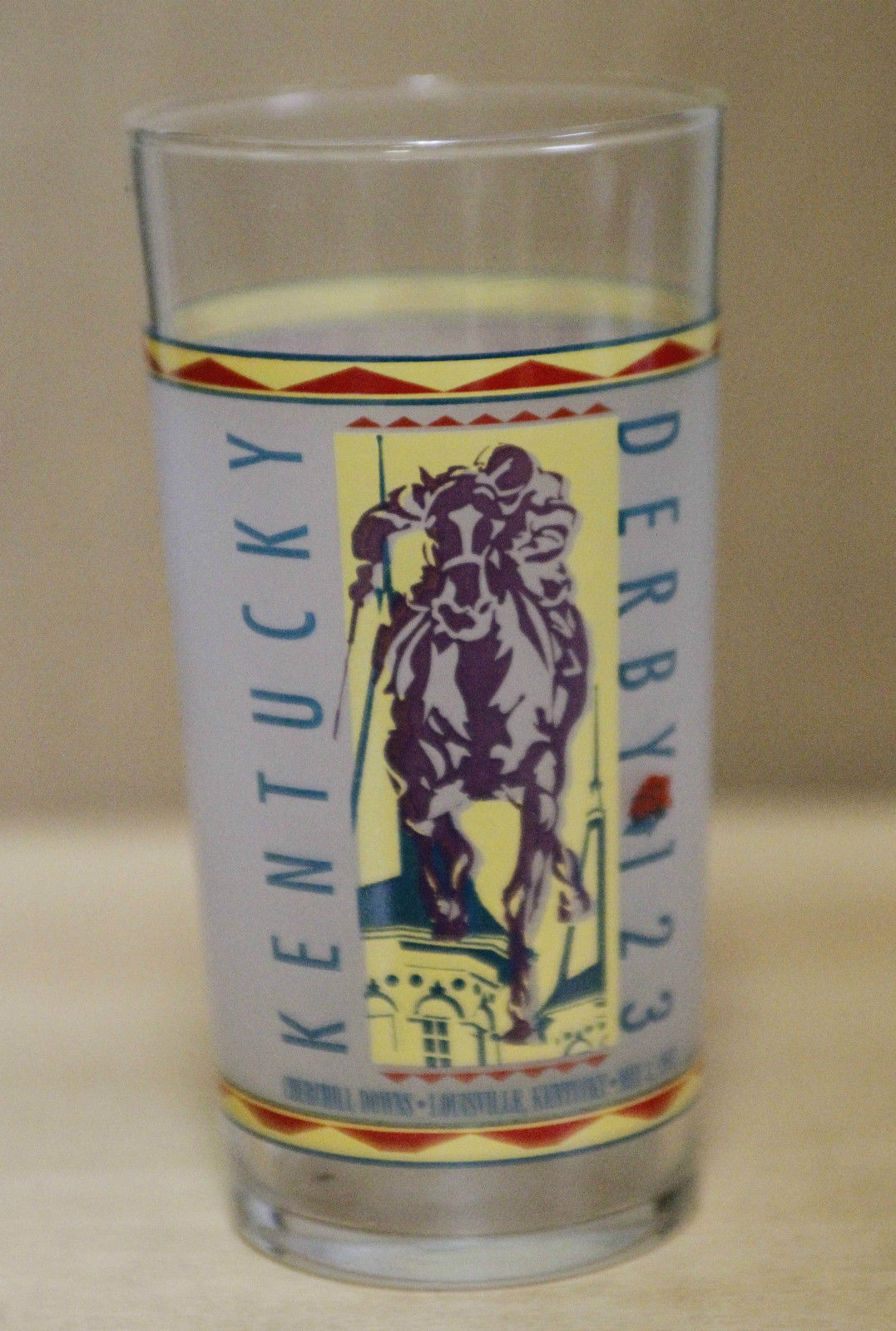 Primary image for 123 KENTUCKY DERBY GLASS  mint Condition