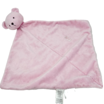 Carter&#39;s Precious Firsts Pink Bear Security Blanket Stuffed Animal Plush Rattle - £44.03 GBP