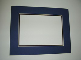 Picture Framing Mats 11x14 Diploma Mat for 7x9 diploma royal blue with black - £6.38 GBP