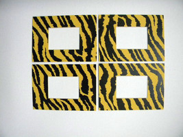 Picture Frame Mat 5x7 for 2.5x3.5 ACEO  photo Tiger stripe SET OF 4 - £4.79 GBP