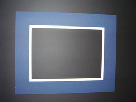 Picture Framing Mats 11x14 Diploma Mat for 7x9 diploma royal blue with white - £6.38 GBP
