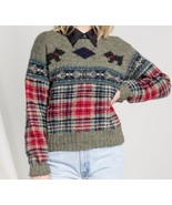 VTG 90&#39;s Ralph Lauren Womens Wool Scottie Dog Hand Knit Pullover Sweater... - £72.34 GBP