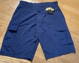 Lightweight Soft Canvas Wide Leg Blue Cargo Shorts Bignd Sz 36 (XL) Y2K - $13.46