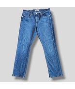 Levi&#39;s Classic Straight Denim Size 12 Light Wash 30 inch Inseam Blue Mid... - $15.84