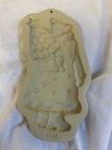 Brown Bag Cookie Art Mold 1996 Santa Claus Kris Kringle St Nick Cookie Mold - £12.69 GBP