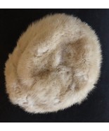Vintage Abraham &amp; Straus Cream Fur Hat 1940s - $38.29 CAD