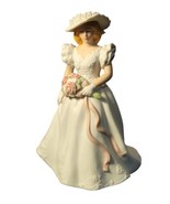 Vintage Avon Summer Bride Hand Painted Fine Porcelain Figurine 6&quot; Tall - £10.08 GBP