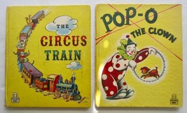 POP-O The Clown ~ Vintage Children&#39;s Tell A Tale Book Lot ~ The Circus Train - £7.66 GBP