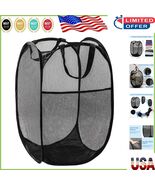 Durable Pop Up Laundry Basket with Extra Pocket - Ideal for Homes &amp; Travel - $245.05 MXN