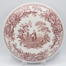 Spode Archive Collection Girl at Well Raised Pink Cake Plate - $53.98