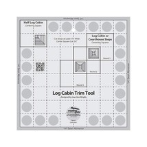 Creative Grids Log Cabin Trim Tool for 8in Finished Blocks Quilt Ruler -... - £39.33 GBP
