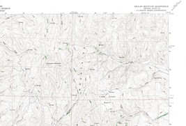 Swales Mountain, Nevada 1958 Vintage USGS Topo Map 7.5 Quadrangle with Markings - £13.41 GBP