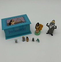 Disney Applause Pocahontas Mini Figurine Gift Set 5 Figures DISNEY + Extras - $9.50