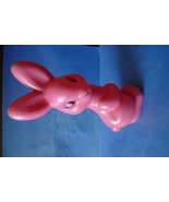 Vintage USSR Soviet Plastic Toy Pink Rabbit Hare Soviet Union toys marke... - £19.78 GBP