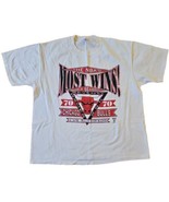 Chicago Bulls T-Shirt Single Stitch  70 Wins Large Delta USA Made 1996 Vtg - $29.65