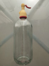 Antique Soda Bottle Type Siphon Valdepeñas Of Almost 50 Years Blanco Rojo - $21.63