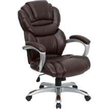 High Back Brown LeatherSoft Executive Swivel Ergonomic Office Chair... - £316.36 GBP