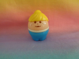 Vintage Little Tikes Blonde Hair Chunky Girl Figure with Freckles - $2.51