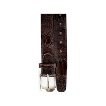 Men's Belvedere Belt Genuine Ostrich Leg up to Size 44 #2000 Chocolate Brown image 2