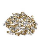 Loose Rhinestones Diamond Faceted 3mm Clear Machine Cut Foil Back Pointe... - $4.61