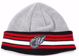 Mitchell &amp; Ness Detroit Red Wings KL59Z NHL Hockey Team Knit Cuffed Hat ... - £13.43 GBP