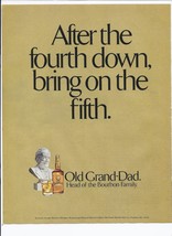 Old Grand Dad Bourbon Whiskey Print Ad Vintage 8.5&quot; x 11&quot; - £15.20 GBP