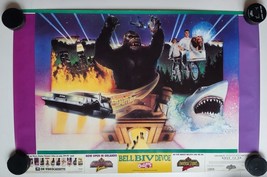 1990 Universal Studios Hollywood Promotional Poster Back to the Future E.T. Jaws - £21.67 GBP