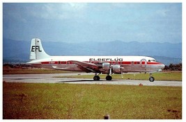 Elbeflug McDouglas DC 6 at Basle 1971 Airplane Postcard - £5.89 GBP